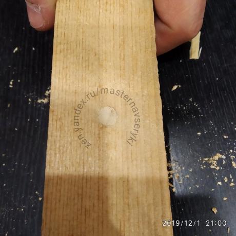 Fiber wig moet overeenkomen met de vezels van het hout.
