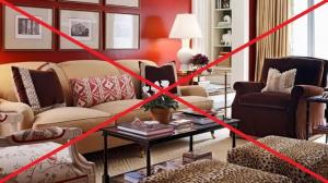 7 meest voorkomende fouten die moeten worden vermeden bij het plaatsen van de woning meubilair.