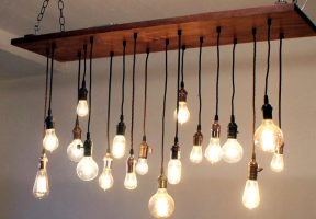 Edison lamp: verlichting "antieke" in een modern interieur