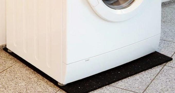 Wasmachine op trillingen mat