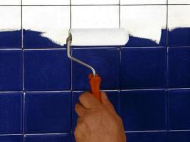 Goedkoop, maar het is praktisch en hoe de tegels te schilderen in de badkamer. 3 voorkomende fouten