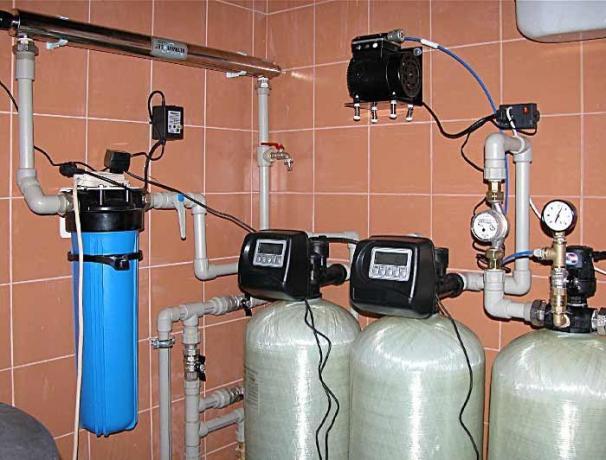 Waterzuiveringssysteem in huisjes