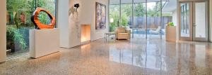 Gepolijste betonnen vloer - de schoonheid, functionaliteit, duurzaamheid