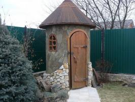 Original cottages toiletten: bouwen met hun eigen handen