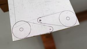 Eenvoudige compact kompas voor de workshop. De template voor de productie van