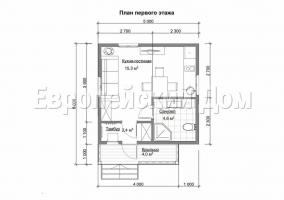 Finse "odnoetazhka" 5x6 precies past bij uw site