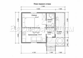 Handige en compacte 5x7 huis precies zoals u en uw gezin