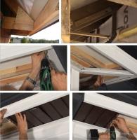 Het indienen overhang van het dak: dakbedekking soffits, hoe u een bestand van te maken