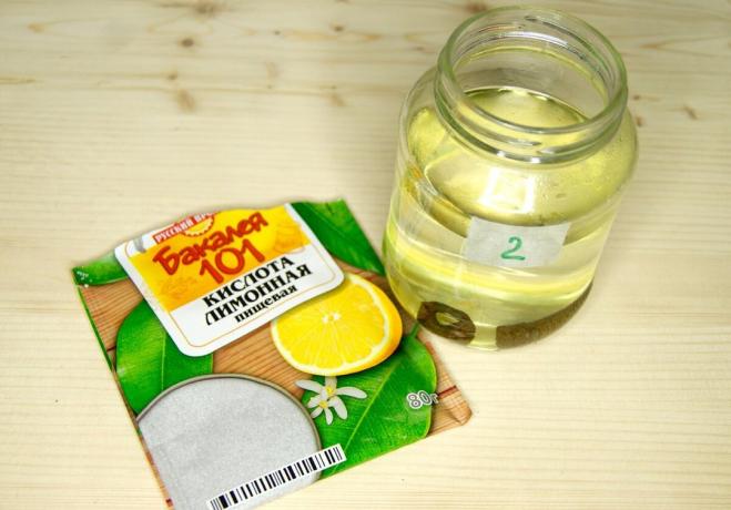 Eten citroenzuur
