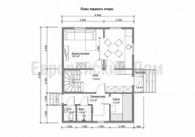 Huis 6x8 met bad complex